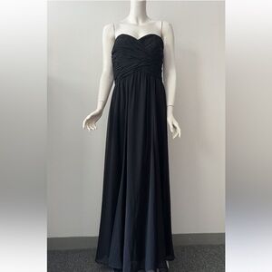 Ralph Lauren black strapless evening gown size 2